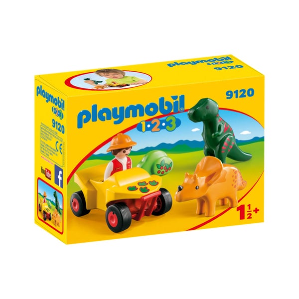 Playmobil 1.2.3 : Explorateur et dinosaures (9120)