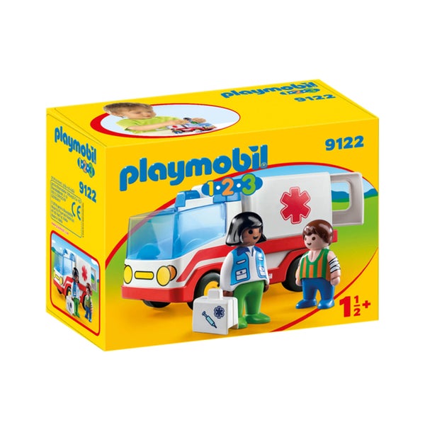 Playmobil 1.2.3 Rescue Ambulance (9122)