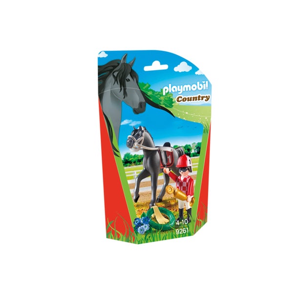 Playmobil Country : Jockey avec cheval de course (9261)