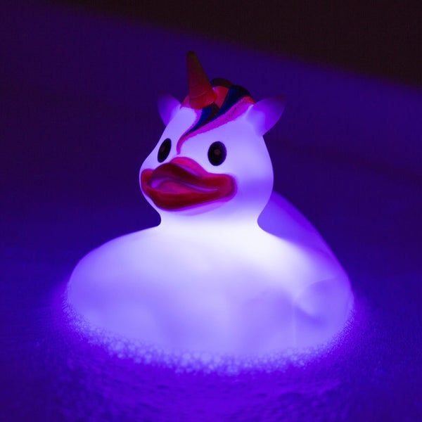 LED Badeente "Einhorn" - Unicorn Bath Duck