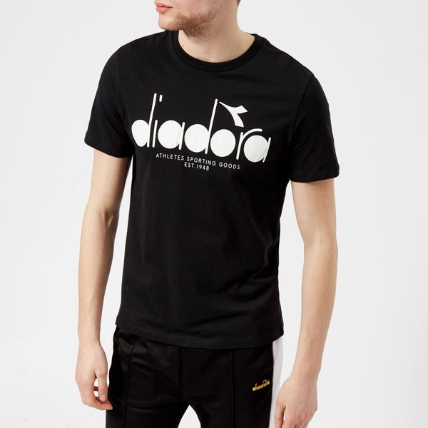 Diadora Men's Short Sleeve T-Shirt - Black/Optical White