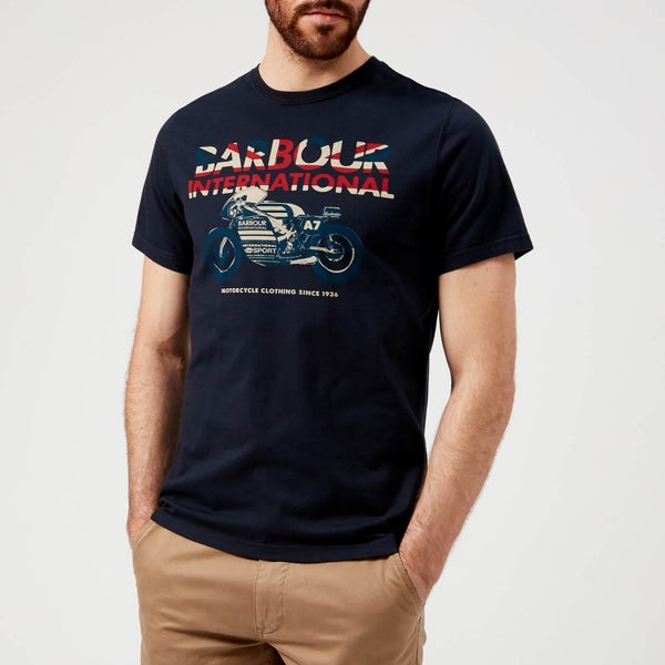 Barbour International Men's Union Racer T-Shirt - Navy