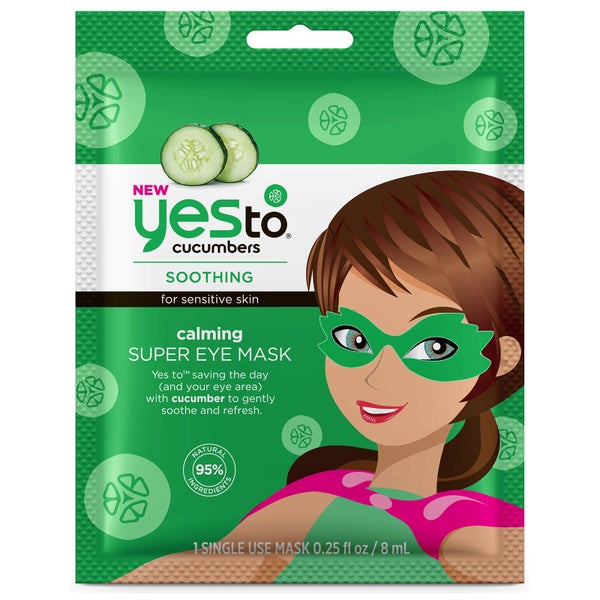 Super Máscara de Olhos Suavizante Cucumbers da yes to