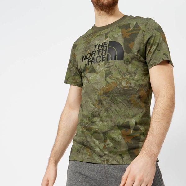 The North Face Men's Short Sleeve Easy T-Shirt - English Green Camo Print