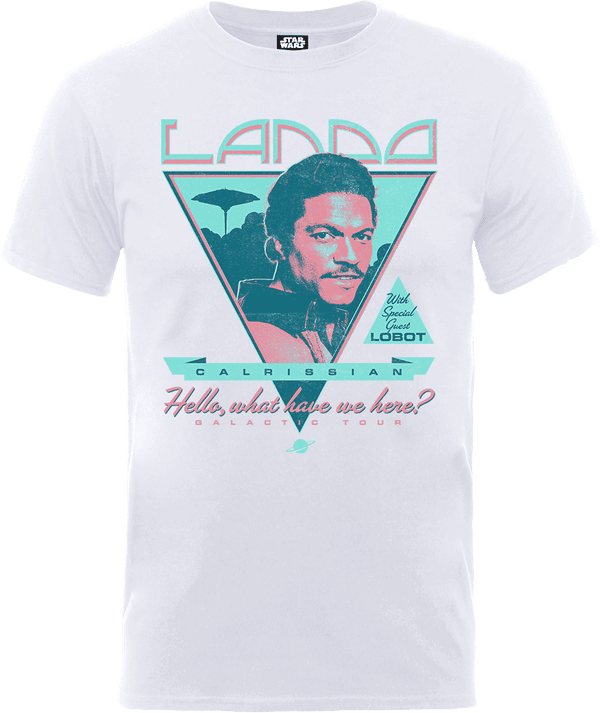 Star Wars Lando Rock Poster T-shirt - Wit