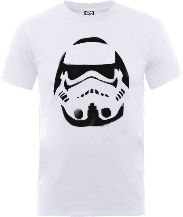 T-Shirt Homme Paint Spray Stormtrooper - Star Wars - Blanc