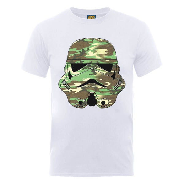 T-Shirt Homme Stormtrooper Camouflage - Star Wars - Blanc