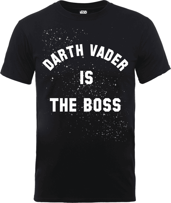 Star Wars Darth Vader Is The Boss T-Shirt - Black