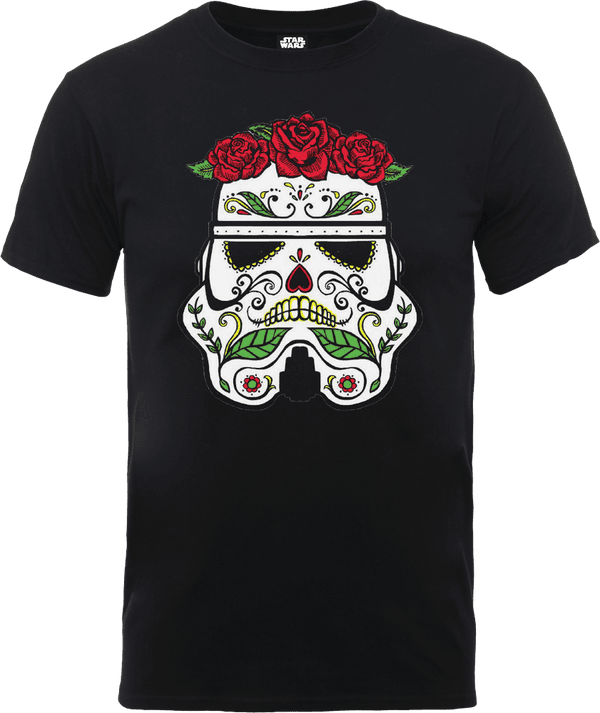 T-Shirt Star Wars Day Of The Dead Stormtrooper- Nero