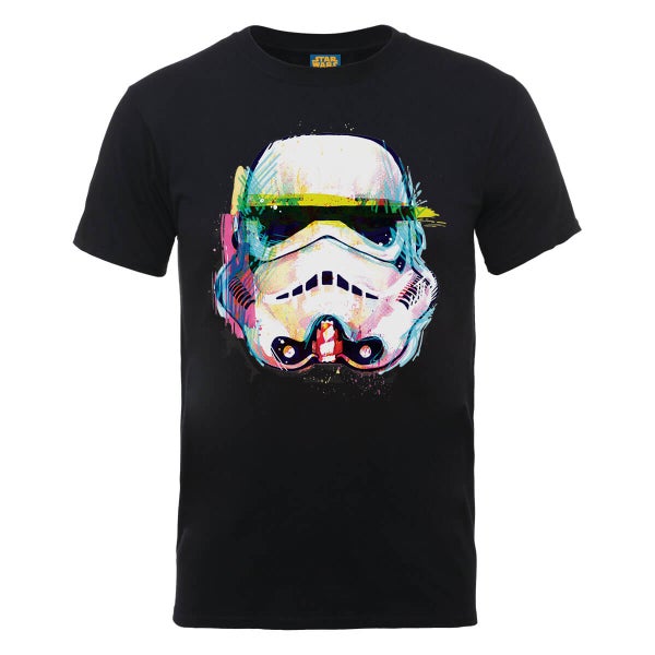 Star Wars Stormtrooper Penseel Kunst T-shirt - Zwart