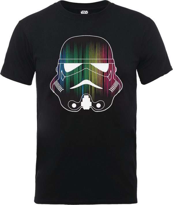Star Wars Verticale Strepen Stormtrooper T-shirt - Zwart