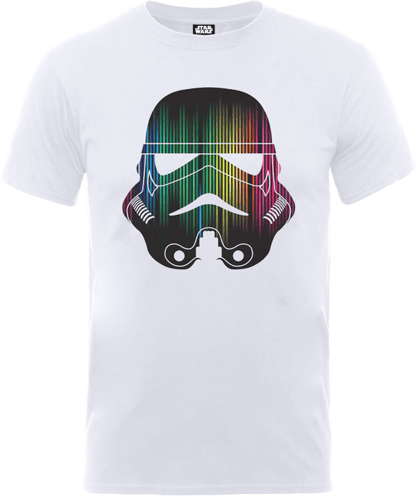 T-Shirt Star Wars Vertical Lights Stormtrooper- Bianco