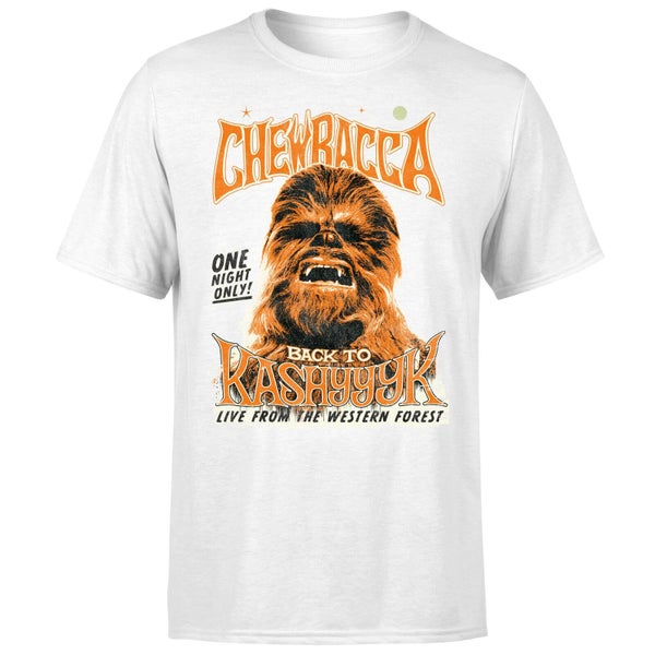 T-Shirt Homme Chewbacca One Night Only - Star Wars - Blanc