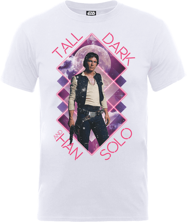 T-Shirt Star Wars Han Solo Tall Dark- Bianco