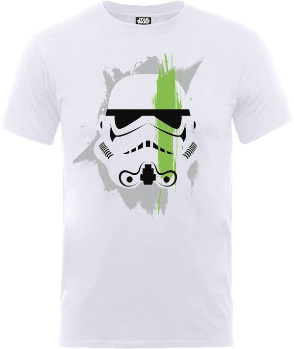 T-Shirt Homme Paintstroke Stormtrooper - Star Wars - Blanc