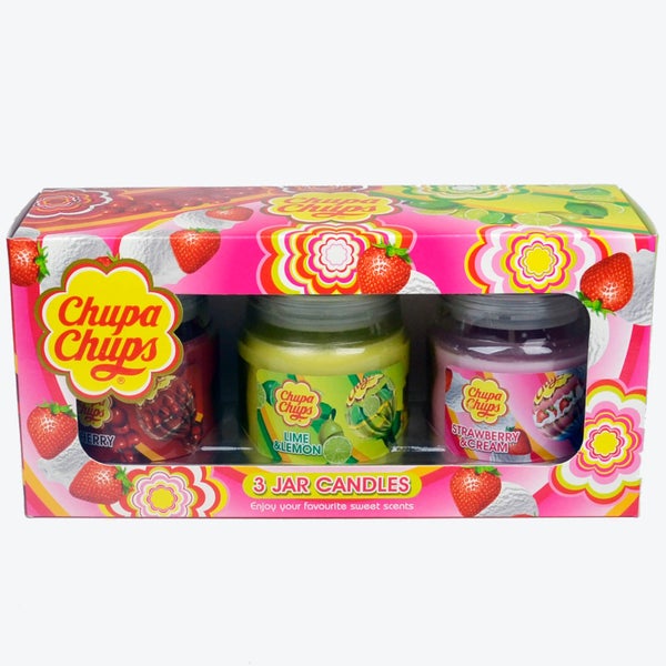 Coffret Cadeau Bougies Chupa Chups - Lot de 3