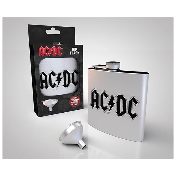 AC/DC Logo Hip Flask