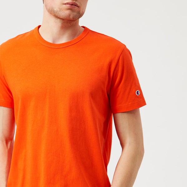 Champion Men's Short Sleeve Logo T-Shirt - Orange