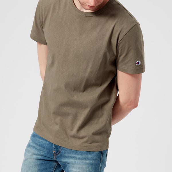 Champion Men's Short Sleeve Logo T-Shirt - Khaki