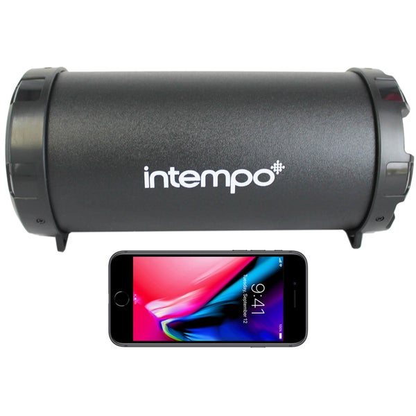 Intempo Large Wireless Bluetooth Tube Speaker - Black