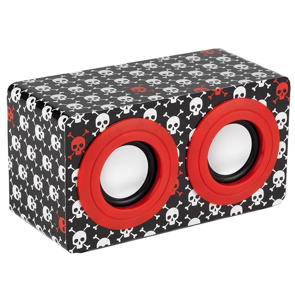 Intempo Mini Blaster Speaker - Red Skulls