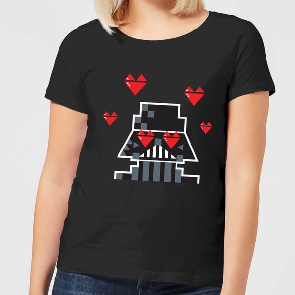T-Shirt Star Wars Valentine's Vader In Love - Nero - Donna