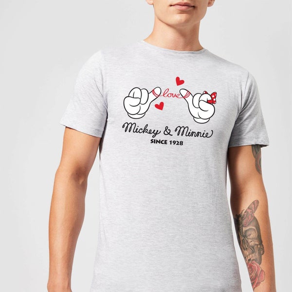 Disney Mickey Mouse Love Hands T-Shirt - Grau