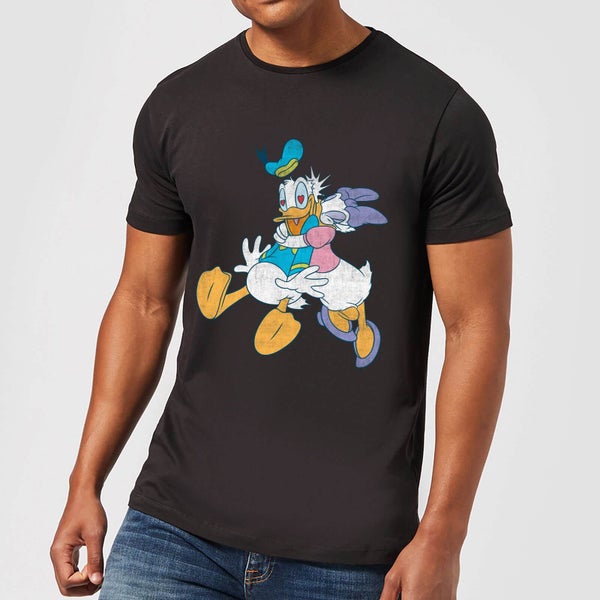 Disney Donald Daisy Kiss T-Shirt - Schwarz