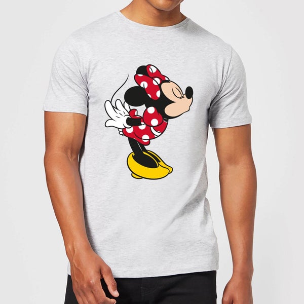 Disney Mickey Mouse Minnie Split Kiss T-Shirt - Grau