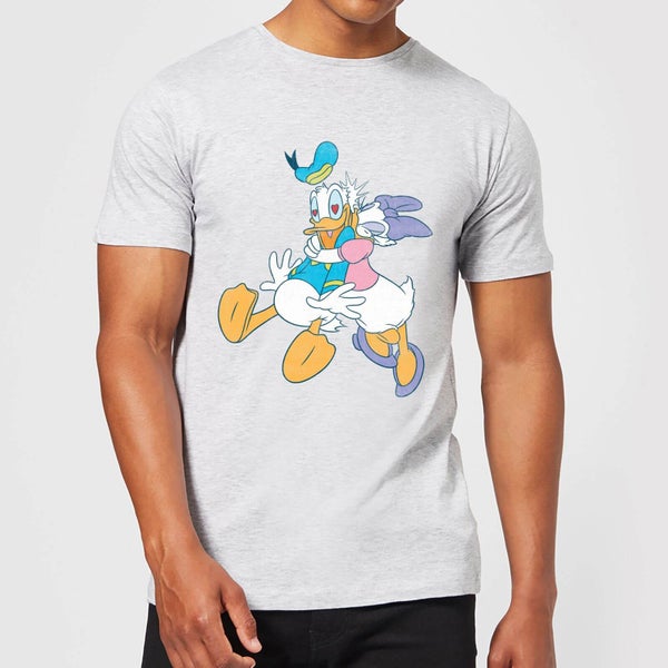 Disney Donald and Daisy Duck Kiss T-shirt - Grijs