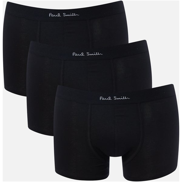 Paul Smith Accessories Men's Three Pack Trunk Boxer Shorts - Black