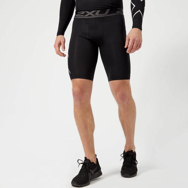 2XU Men's Accelerate Compression Shorts - Black/SIlver