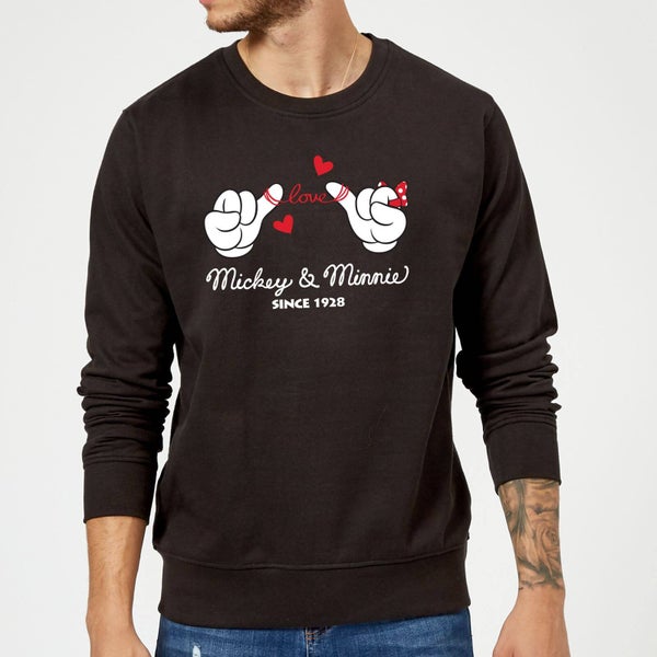 Disney Mickey Mouse Love Hands Pullover - Schwarz