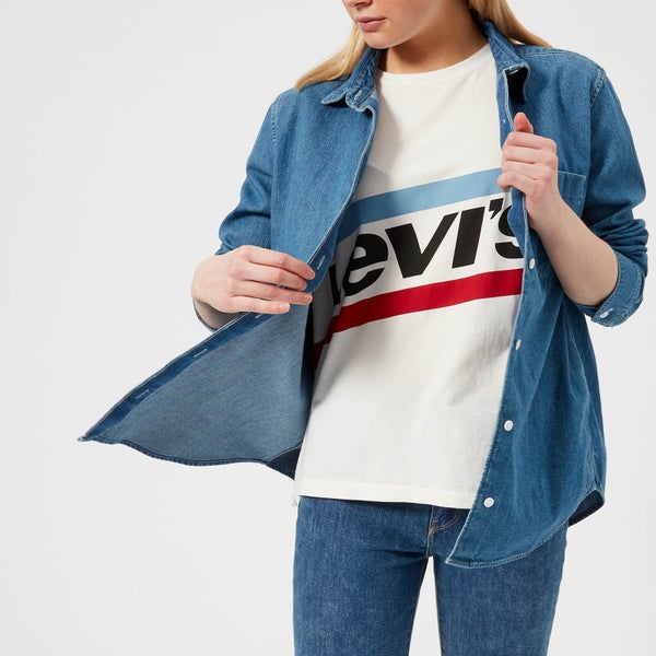 Levi's Women's Sidney 1 Pocket Boyfriend Shirt - Medium Authentic