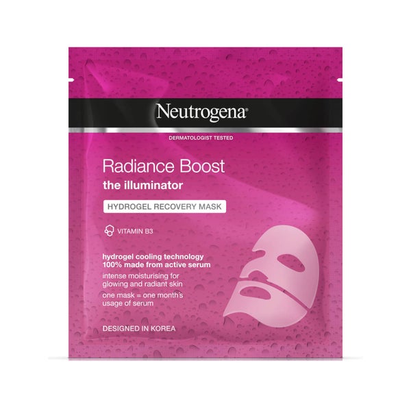 Neutrogena Radiance Boost Hydrogel Recovery Mask -hydrogeelinaamio, 30ml