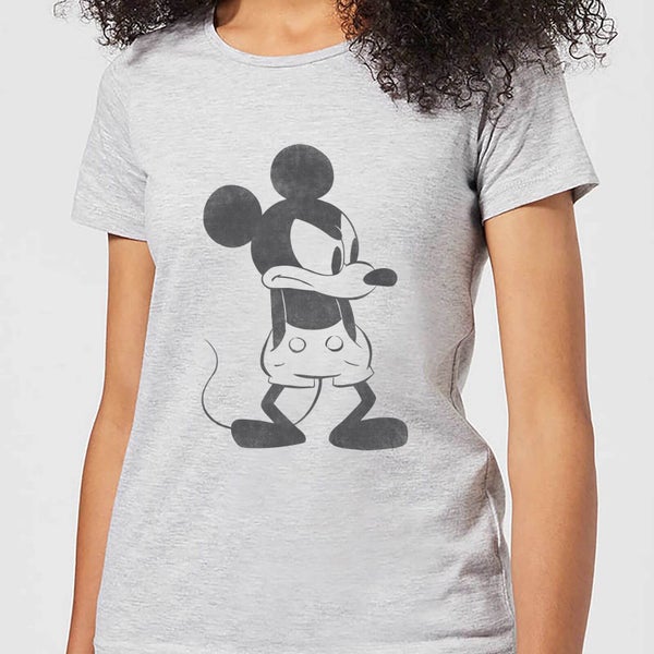 T-Shirt Femme Mickey Mouse En Colère (Disney) - Gris