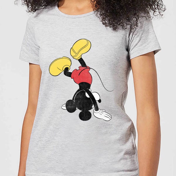 Disney Mickey Mouse Upside Down Women's T-Shirt - Grey