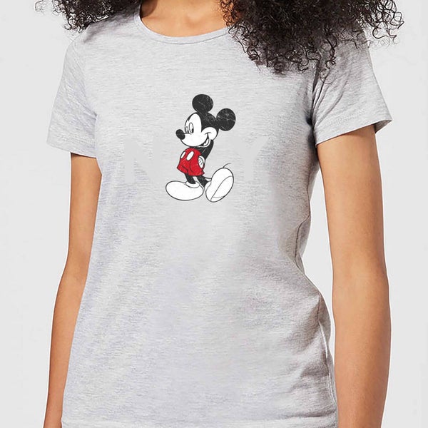 T-Shirt Femme Mickey Mouse NY (Disney) - Gris