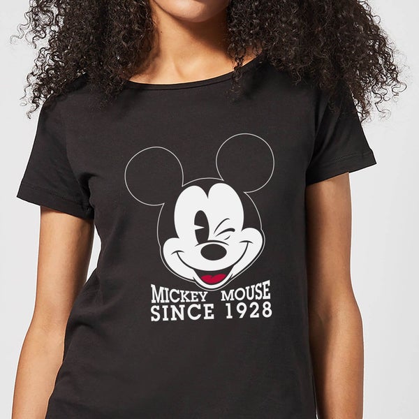 Disney Mickey Mouse Since 1928 Dames T-shirt - Zwart