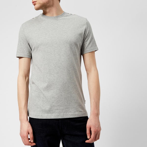Aquascutum Men's Southport CC Shoulder Short Sleeve T-Shirt - Grey Melange