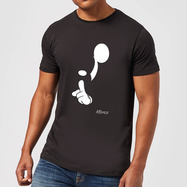T-Shirt Disney Topolino Shush - Nero