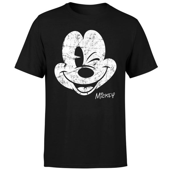 T-Shirt Homme Mickey Mouse Abimé (Disney) - Noir