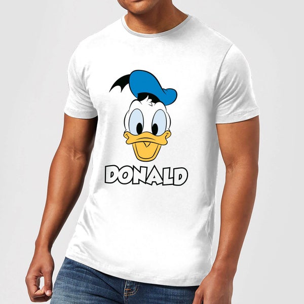 Disney Mickey Mouse Donald Face T-Shirt - Weiß