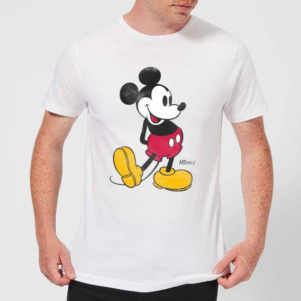 Camiseta Disney Mickey Mouse Pose Clásico - Hombre - Blanco
