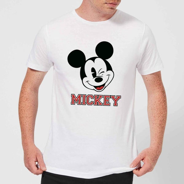 Camiseta Disney Mickey Mouse Guiño - Hombre - Blanco