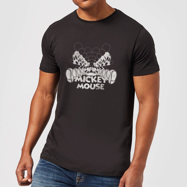 Disney Mickey Mouse Mirrored T-Shirt - Black