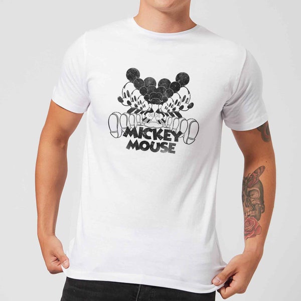 Camiseta Disney Mickey Mouse Efecto Espejo - Hombre - Blanco