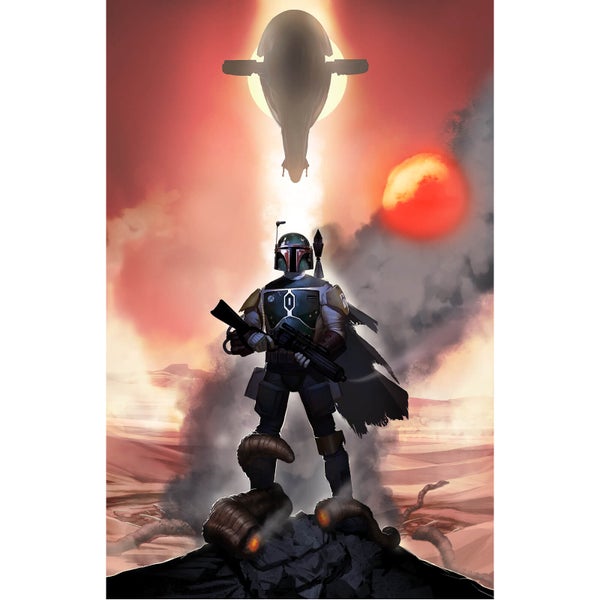 Star Wars: Return Of The Jedi "Mandalorian Mettle" Lithograph By Jeremy Saliba (15.5" x 24") Zavvi UK Exclusive