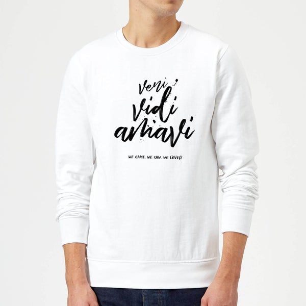 We Came. We Saw. We Loved. Pullover - Weiß