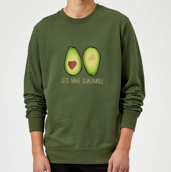 Lets Make Guacamole Pullover - Forest Green